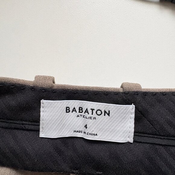 Aritzia Babaton Publish Pant High Waisted Boot Cut Mocha Tan Brown Size 4 - Picture 9 of 11